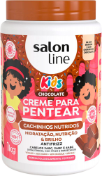 CREME PARA PENTEAR SALON LINE 1000G KIDS CHOCOLATE CACHINHOS NUTRIDOS