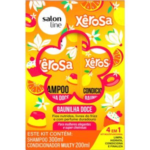 SHAMPOO SALON LINE KIT 300ML XÊROSA BAUNILHA DOCE+CONDICIONADOR 200ML BAUNILHA DOCE