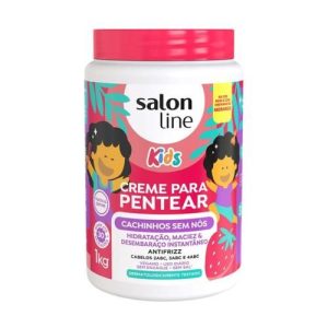 CREME PARA PENTEAR SALON LINE 1000G KIDS MORANGO CACHINHOS SEM NÓS