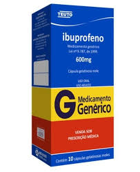 IBUPROFENO 600MG 10 CPS GELATINOSA.