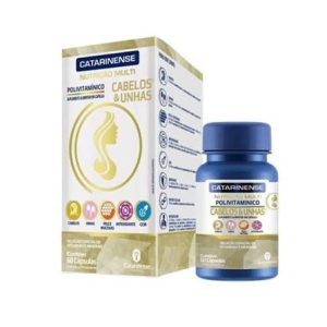 POLIVITAMÍNICO CABELOS E UNHAS 60 CPS CATARINENSE.