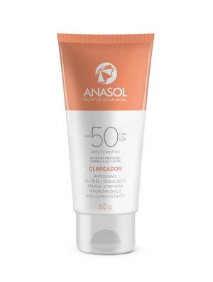 PROTETOR SOLAR FACIAL ANASOL CLAREADOR FPS 50 60G