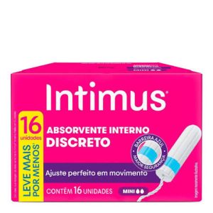 ABSORVENTE INTERNO INTIMUS MINI COM 16 UNID