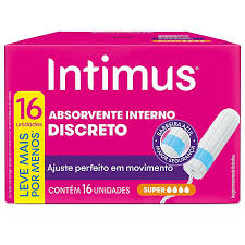 ABSORVENTE INTERNO INTIMUS SUPER COM 16UNID