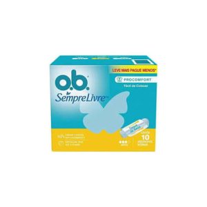 ABSORVENTE INTERNO OB MÉDIO COM 10 UNID