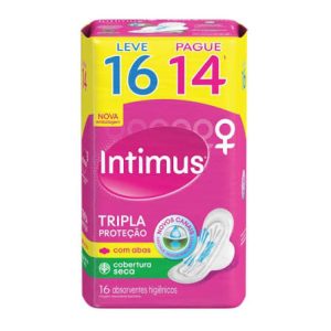 ABSORVENTE INTIMUS COM 16UNID SECA