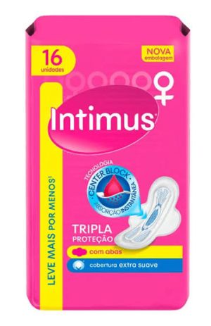 ABSORVENTE INTIMUS COM 16UNID SUAVE