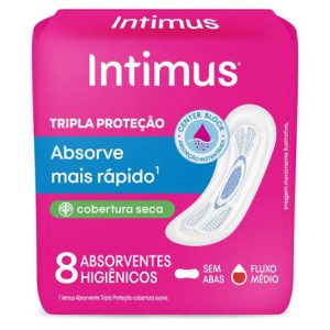 ABSORVENTE INTIMUS COM 8UNID SECA