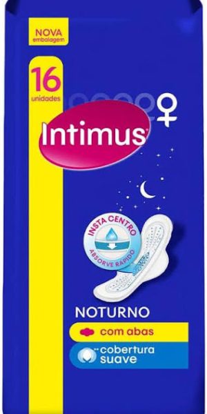 ABSORVENTE INTIMUS NOTURNO COM 16UNID SUAVE