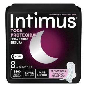 ABSORVENTE INTIMUS NOTURNO COM 8UNID SUAVE