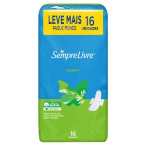 ABSORVENTE SEMPRE LIVRE ADAPT COM 16UNID SUAVE