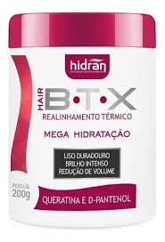 BOTOX ALINHAMENTO TERMICO MEGA HIDRATAÇÃO HIDRAN 200G