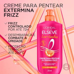 CREME PARA PENTEAR ELSEVE LISO DOS SONHOS 250ML