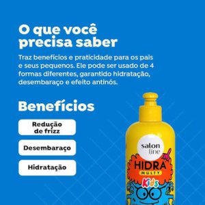 CREME PARA PENTEAR SALON LINE KIDS 300ML HIDRA MULTY