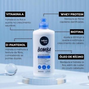 CREME PARA PENTEAR SALON LINE SOS BOMBA 500 ML