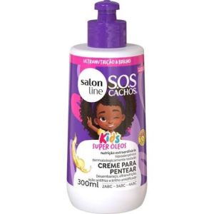 CREME PARA PENTEAR SALON LINE SOS CACHOS KIDS 300ML SUPER ÓLEOS