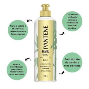 CREME PENTEAR PANTENE 240ML BAMBU