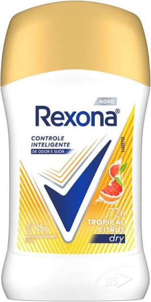 DESODORANTE REXONA CONTROLE INTELIGENTE 45G TROPICAL CITRUS