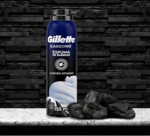 ESPUMA PARA BARBEAR GELLETTE 150ML CARVÃO