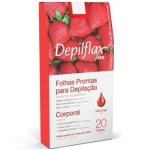 FOLHAS PRONTAS PARA DEPILAÇÃO CORPORAL DEPILFLAX 20 FOLHAS