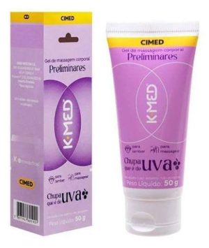 GEL DE MASSAGEM K-MED CHUPA QUE É DE UVA 50G.