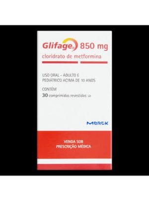 GLIFAGE XR 850MG COM 30 COMPRIMIDOS
