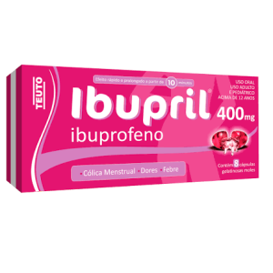 IBUPRIL 400MG COM 8 CPS
