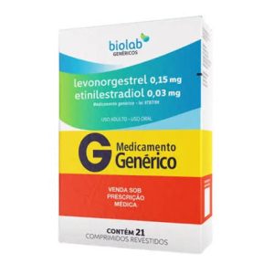 LEVONORGESTREL/ETINILESTRADIOL 0,15/0,03 21 COMPRIMIDOS