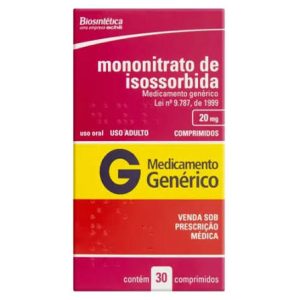 MONONITRATO DE ISOSSORBIDA 20 MG