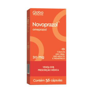 NOVOPRAZOL 20MG COM 56 CÁPSULAS
