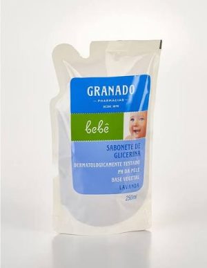 SABONETE LIQUIDO GRANADO BABY 250ML REFIL LAVANDA