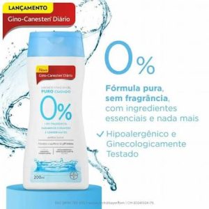SABONETE LÍQUIDO INTIMO GINO-CANESTEN PURO CUIDADO 0% 200ML