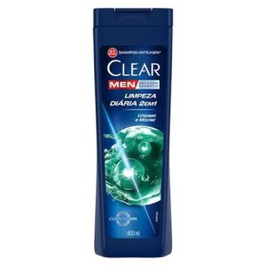 SHAMPOO ANTICASPA CLEAR MEN LIMPEZA DIARIA 2 EM 1 400ML