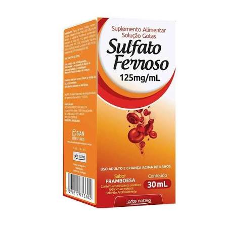 SULFATO FERROSO GOTAS