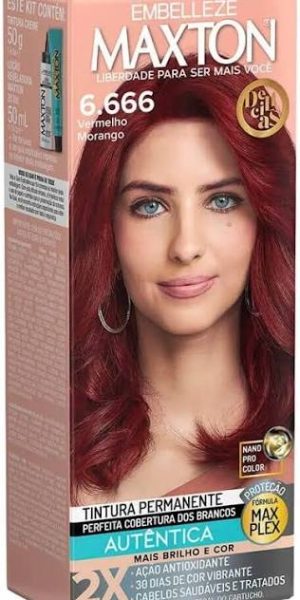 TINTURA MAXTON 6.666 VERMELHO MORANGO