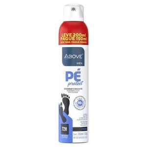 DESODORANTE PARA OS PÉS AEROSOL JATO SECO ABOVE MEM 200ML
